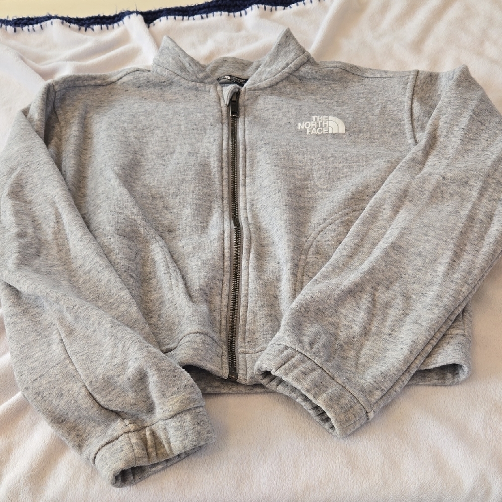 The North Face Kids Light Gray Puffer Jacket